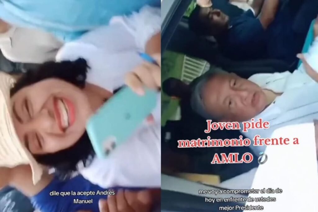 Pareja se compromete con AMLO como su testigo: “lo vamos a invitar a la boda” (VIDEO)