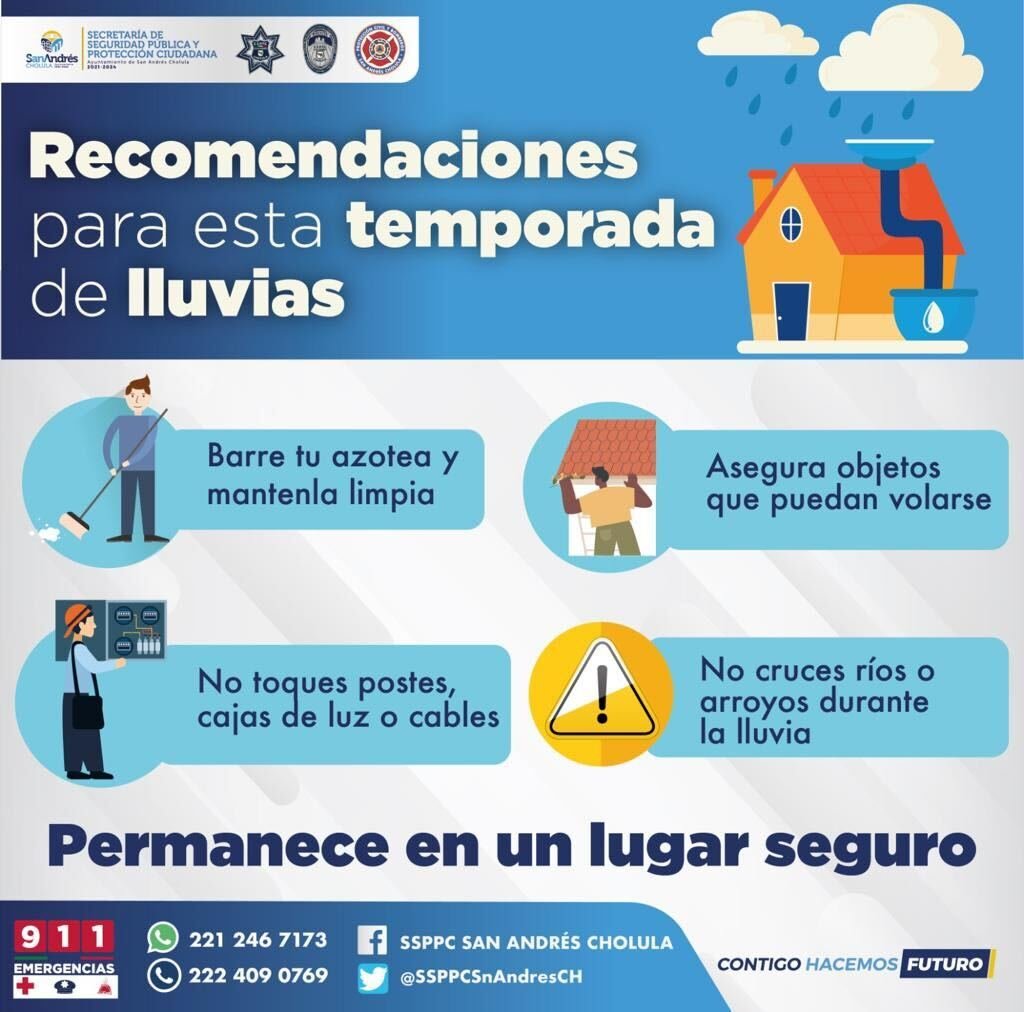 recomendacion temporada de lluvias