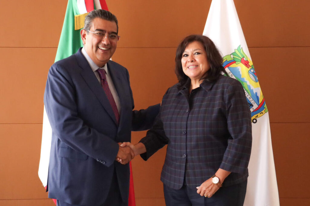 Sergio Salomón se reúne con Belinda Aguilar, nueva magistrada presidenta del TSJ