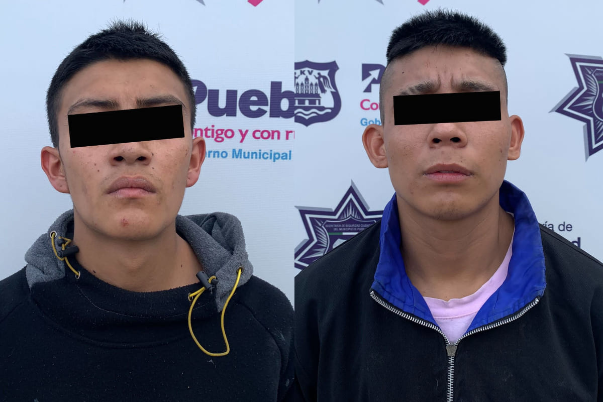 Dos asaltantes de la Ruta 52 fueron detenidos por la policía municipal de Puebla 1 ssc detiene asaltantes ruta 52 1