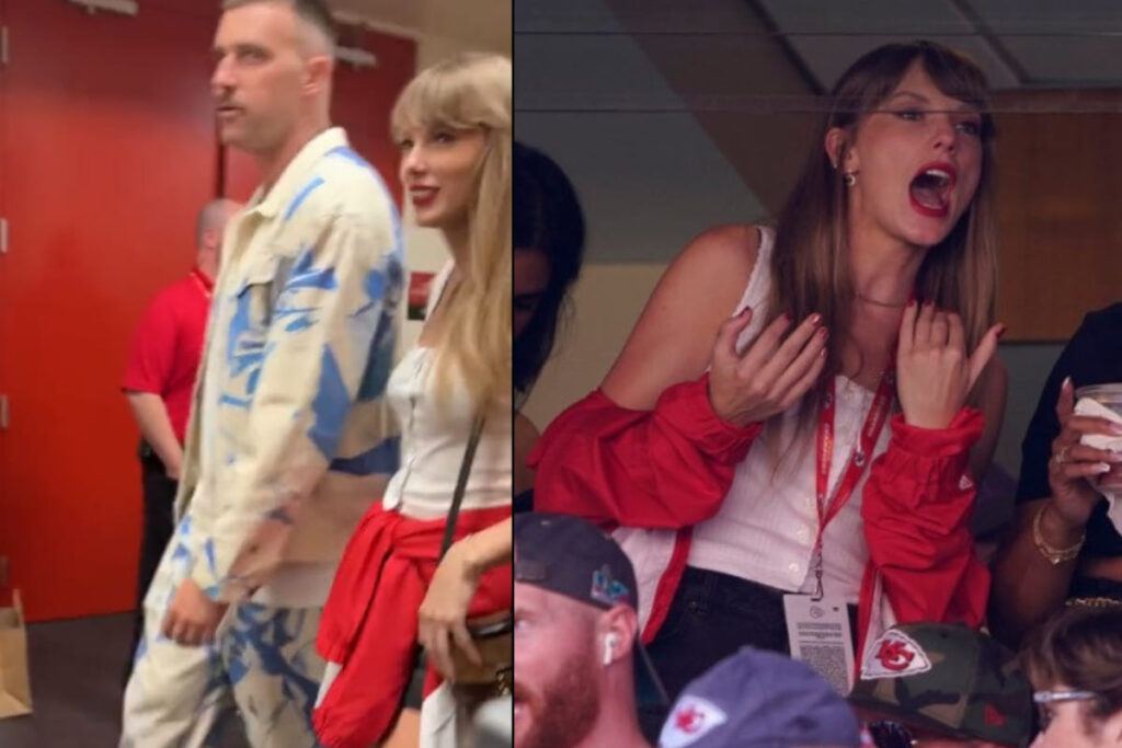 ¿Se confirma el romance? Captan a Taylor Swift saliendo con Travis Kelce