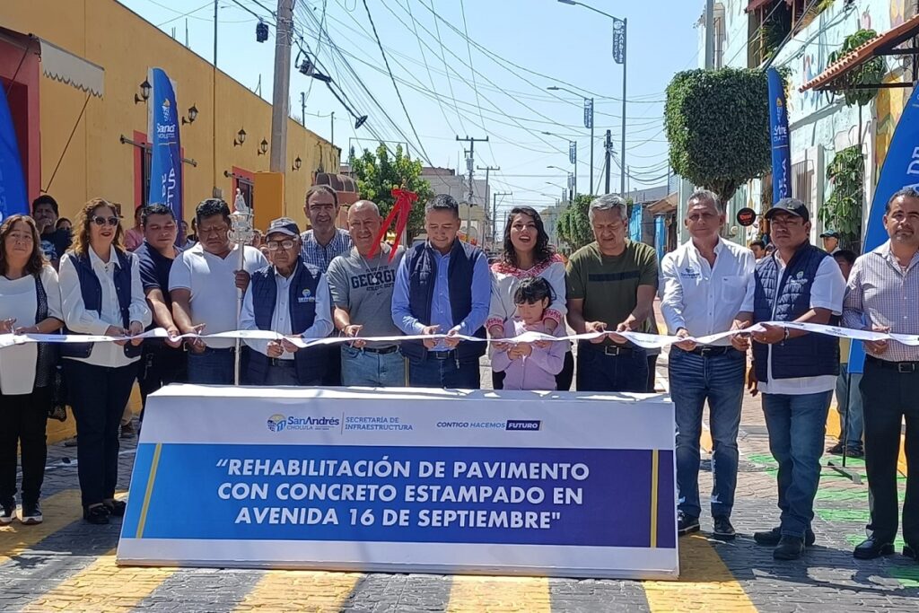 Edmundo Tlatehui inaugura la rehabilitación de la 16 de Septiembre