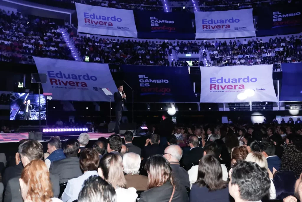 Lalo Rivera destaca logros en materia de seguridad, obra pública y economía en Puebla 25 Informa de Actividades Eduardo Rivera Puebla 6