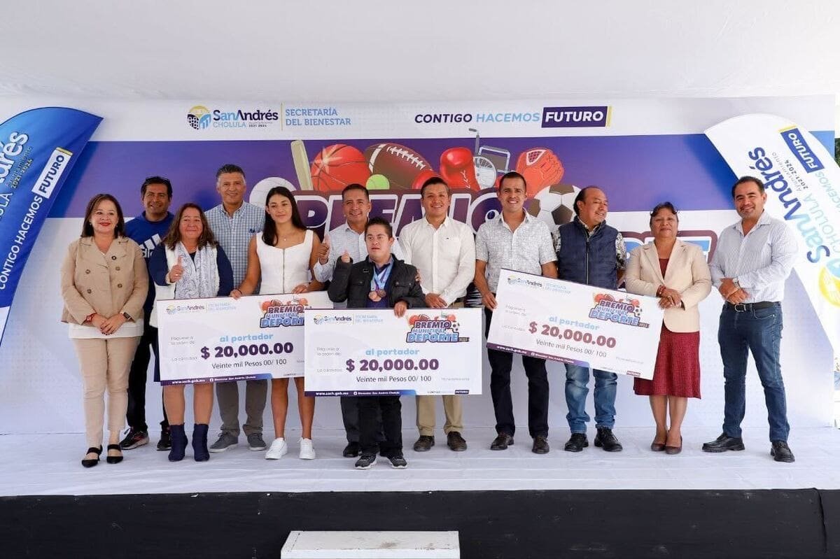 Entrega Mundo Tlatehui Premio Municipal del Deporte a atletas destacados de San Andrés Cholula 1 Mundo Tlatehui premio municipal del deporte San Andres Cholula