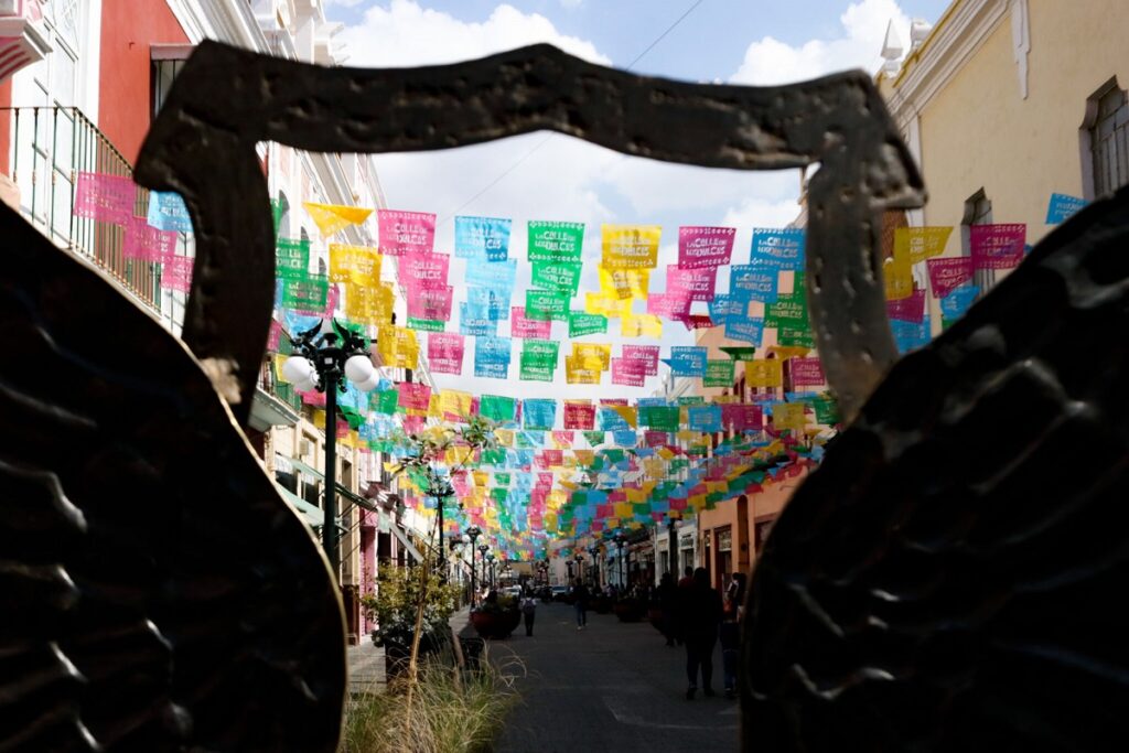 alas que abrazan en la calle de los dulces