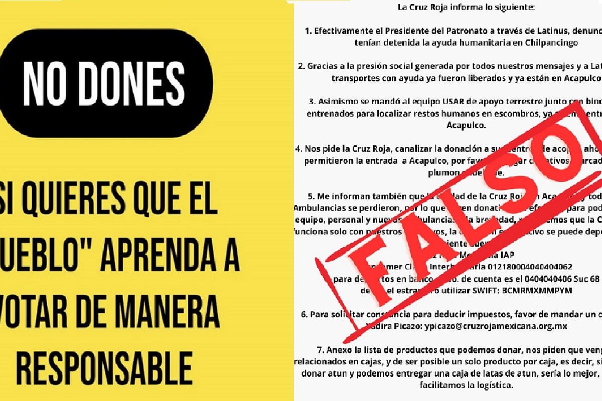 Crece en redes sociales la campaña “No dones”, a damnificados del huracán "Otis" en Acapulco 1 Crece en redes sociales la campaña “No dones”, a damnificados del huracán Otis en Acapulco