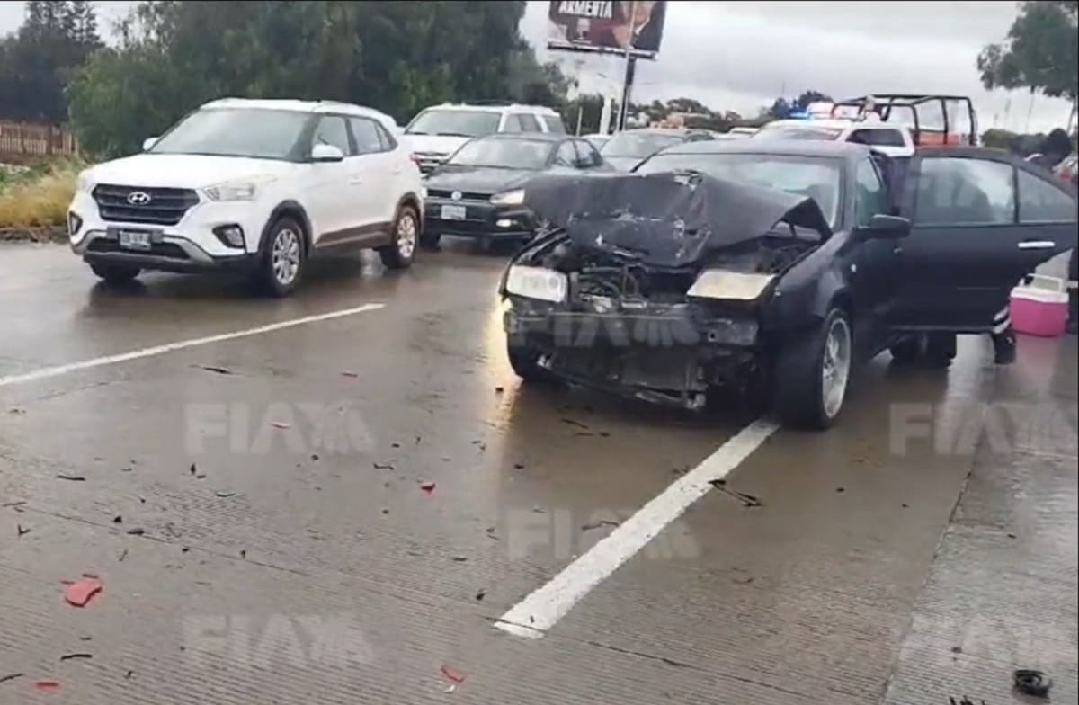 En mañana lluviosa, Puebla registra choques vehiculares y carambolas; una persona murió 6 choques Puebla 11 de octubre