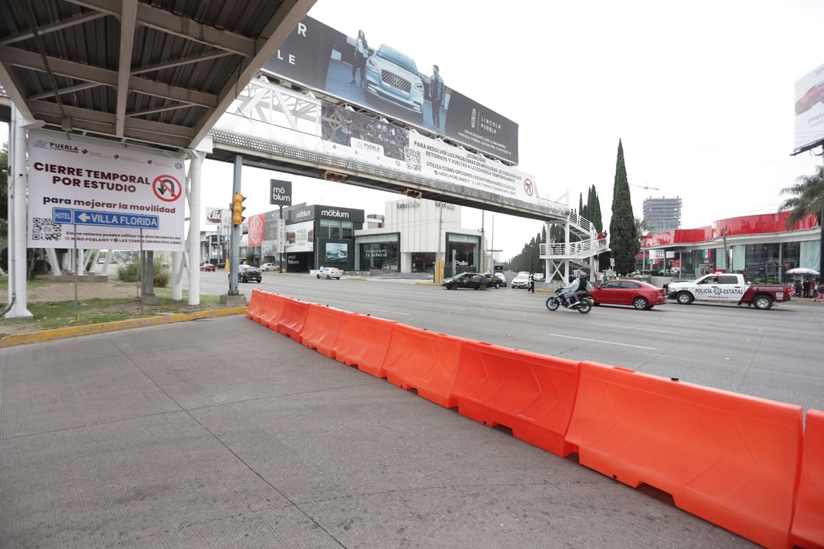 Pide Sergio Salomón paciencia ante cierre temporal de retornos en la Vía Atlixcáyotl 9 cierre de retornos en la via