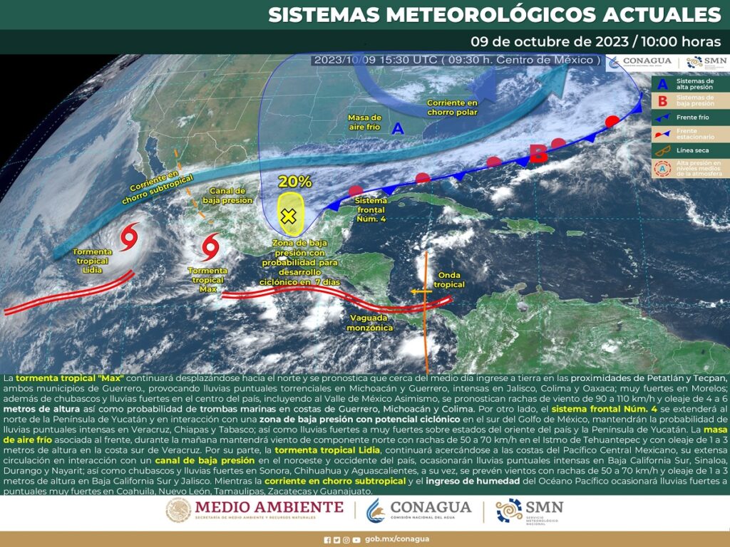 clima 10 de octubre 2023
