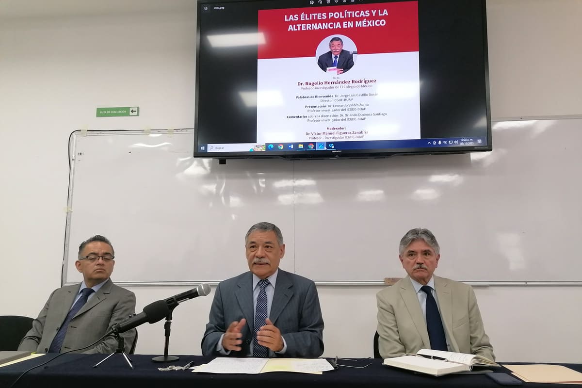 Imparten en BUAP conferencia “Las élites políticas de la alternancia en México” 1 conferencia buap