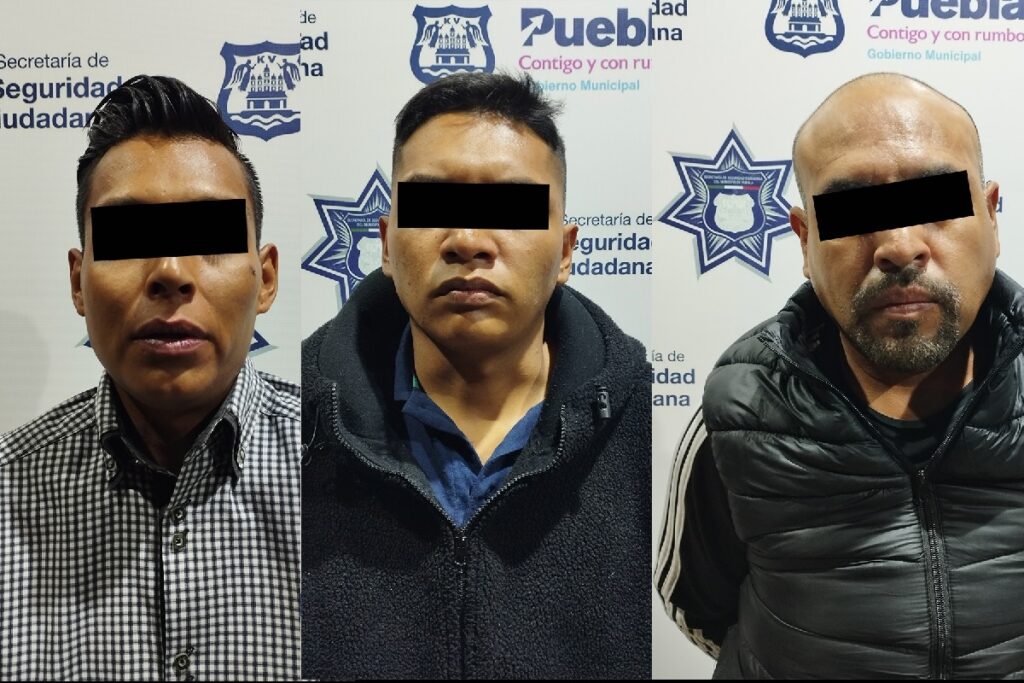 detienen a tres por robo de una camioneta