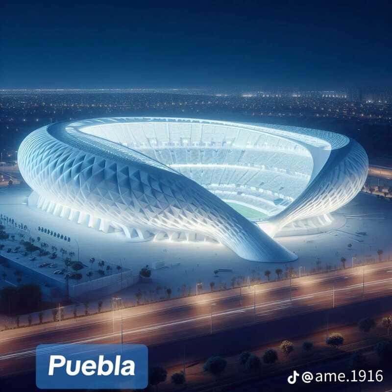 ¿El Allianz Arena? Así se verá el estadio Cuauhtémoc en 50 años, según AI 9 estadios liga mx IA 1