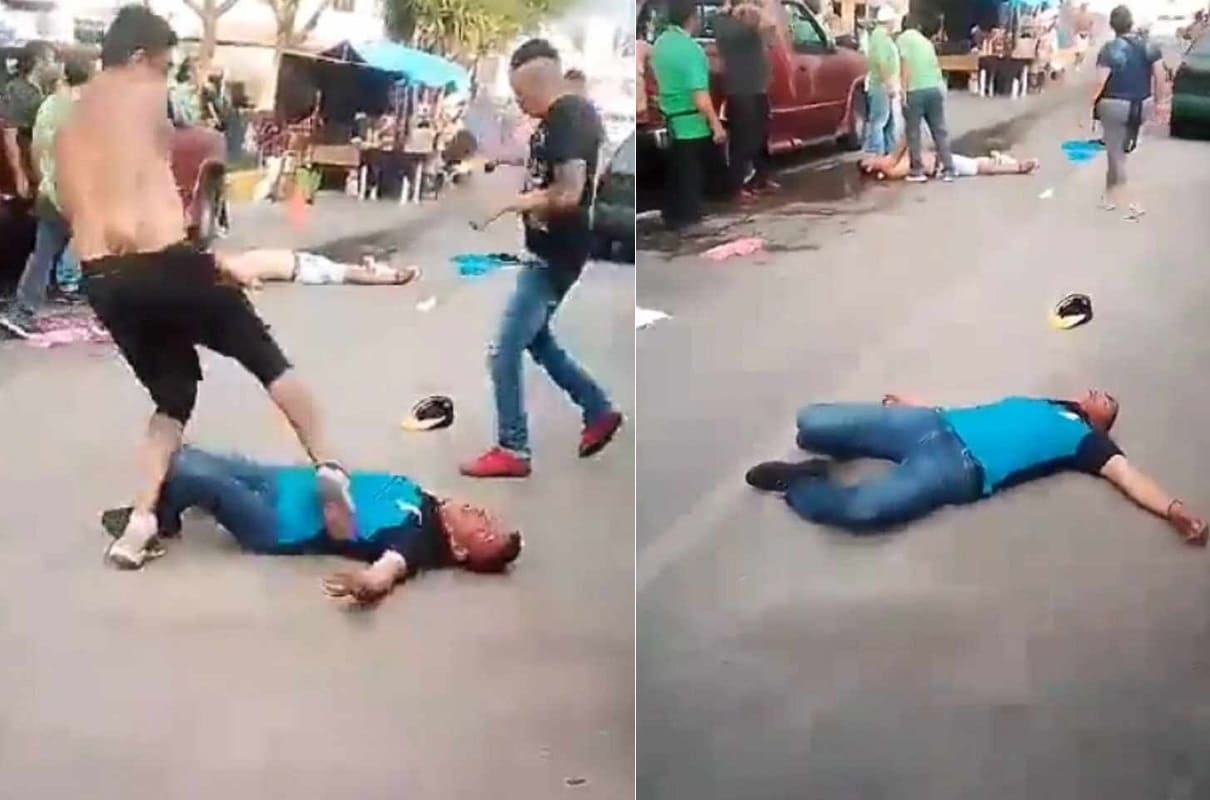 Otra golpiza en Puebla: comerciantes de la Romero Vargas se enfrentan y uno termina inconsciente 3 golpiza en romero vargas Puebla