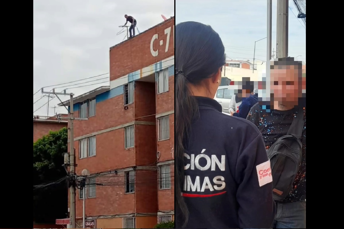 VIDEO: Rescatan a hombre que intentaba lanzarse de un edificio en San Bartolo 6 san bartolo