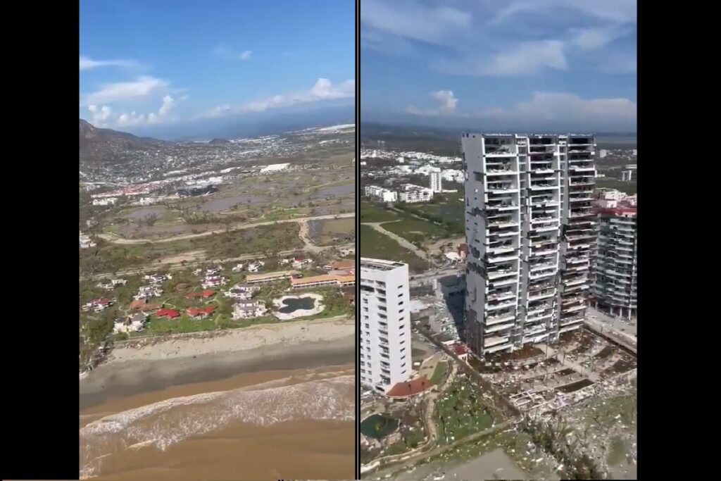 huracan otis destruye acapulco