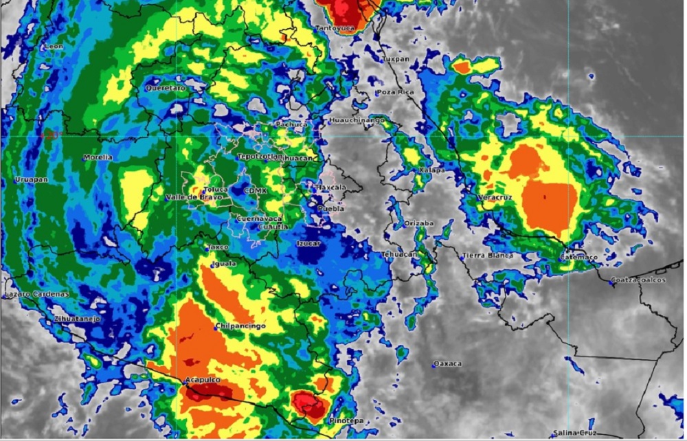 huracan otis mapa sateliyal
