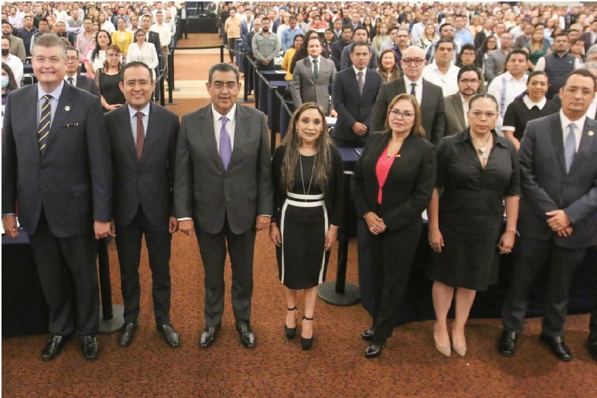 Llama Sergio Salomón a ediles a manejar responsablemente los recursos públicos 1 inauguran congreso obra publica