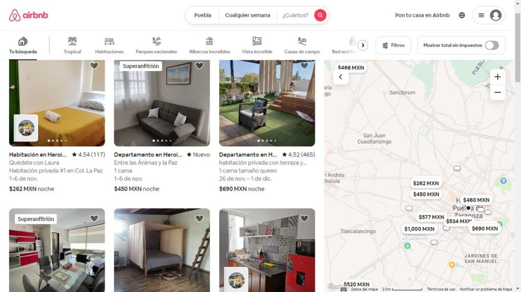 ley Airbnb Puebla