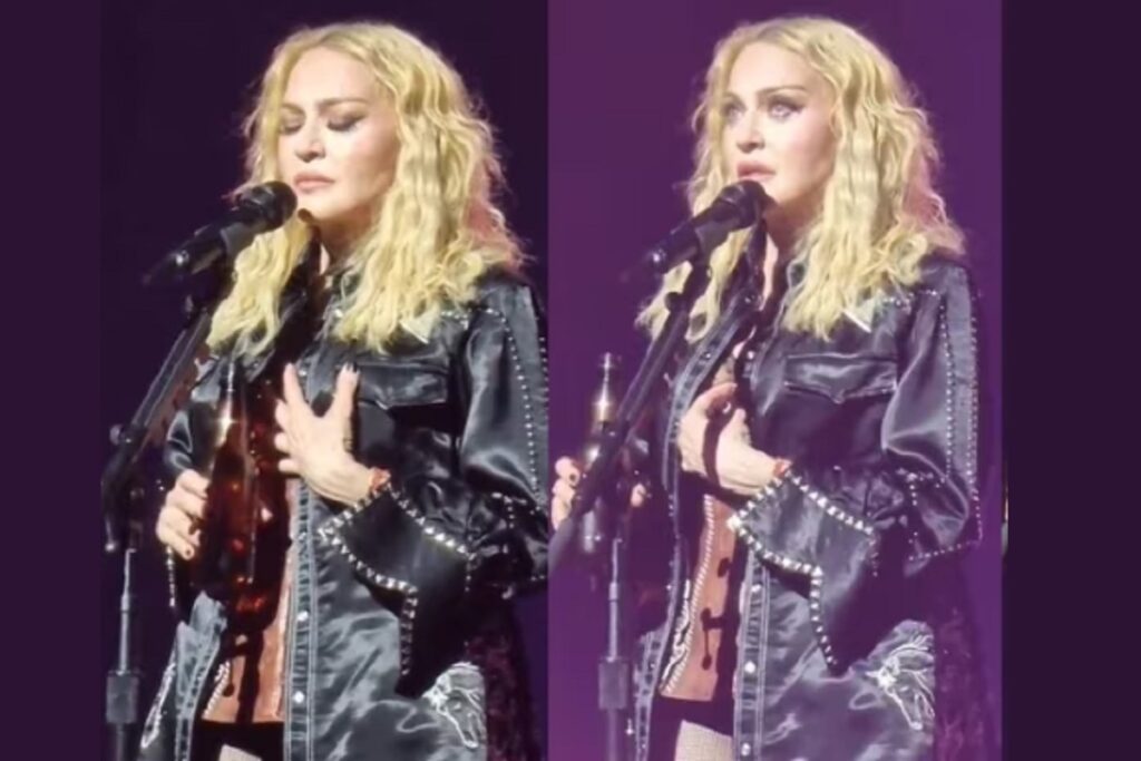madonna llora en pleno concierto y habla de su enfermedad
