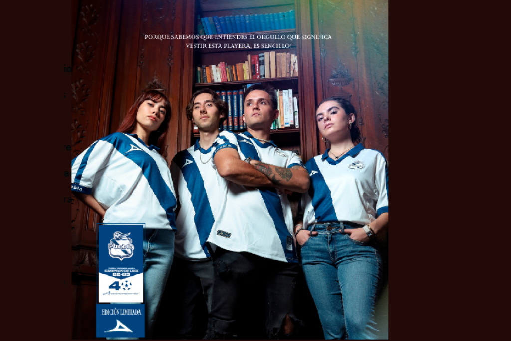La playera retro del primer campeonato del Club Puebla