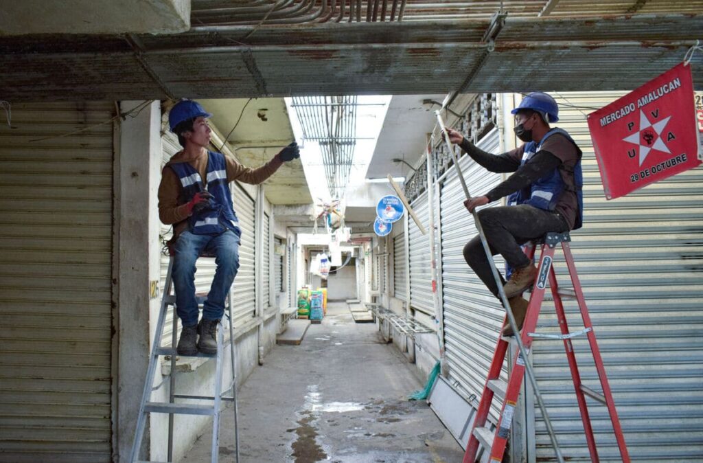 obras mercado Amalucan Ayuntamiento de Puebla 2