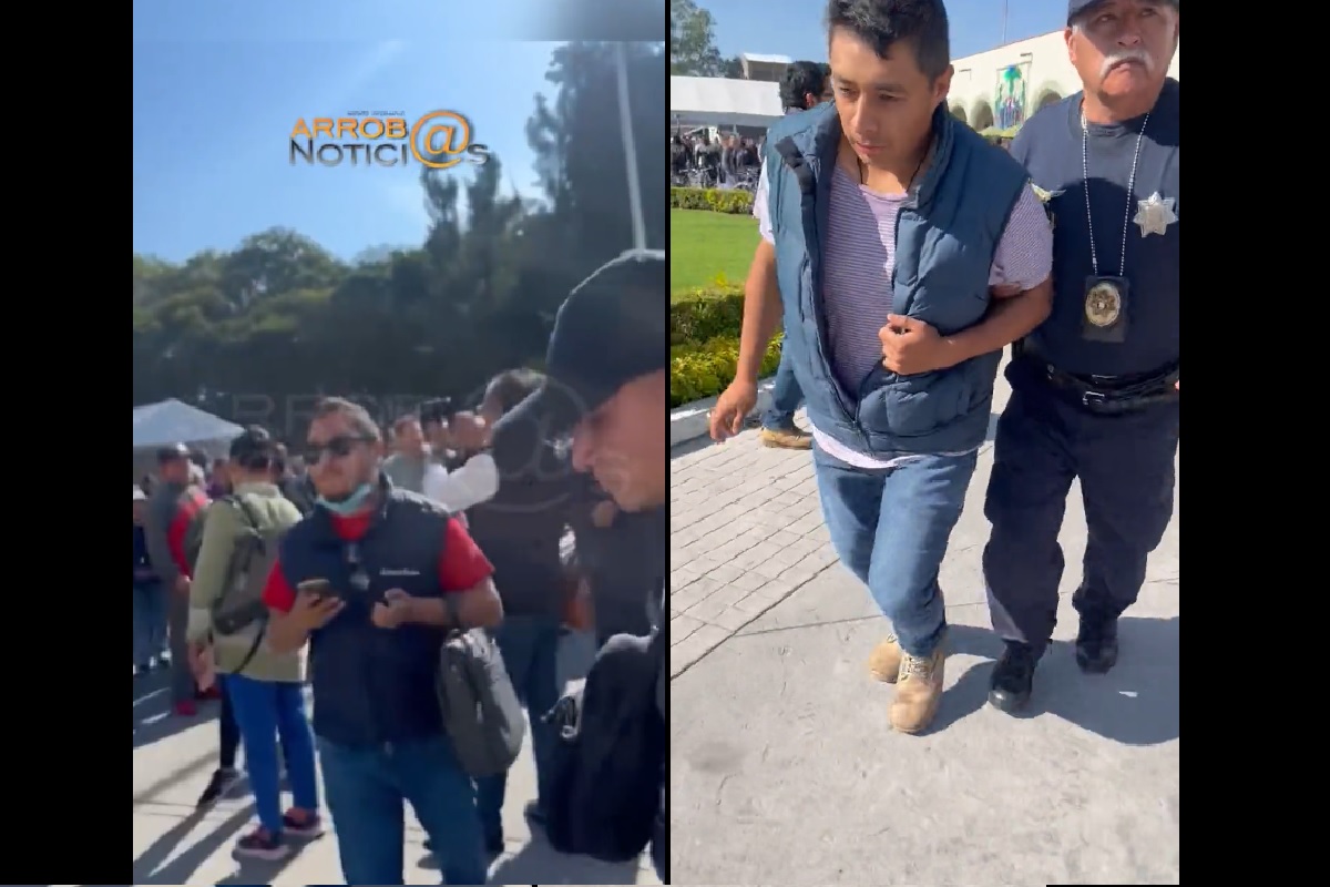 Paola Angón reprime a manifestantes
