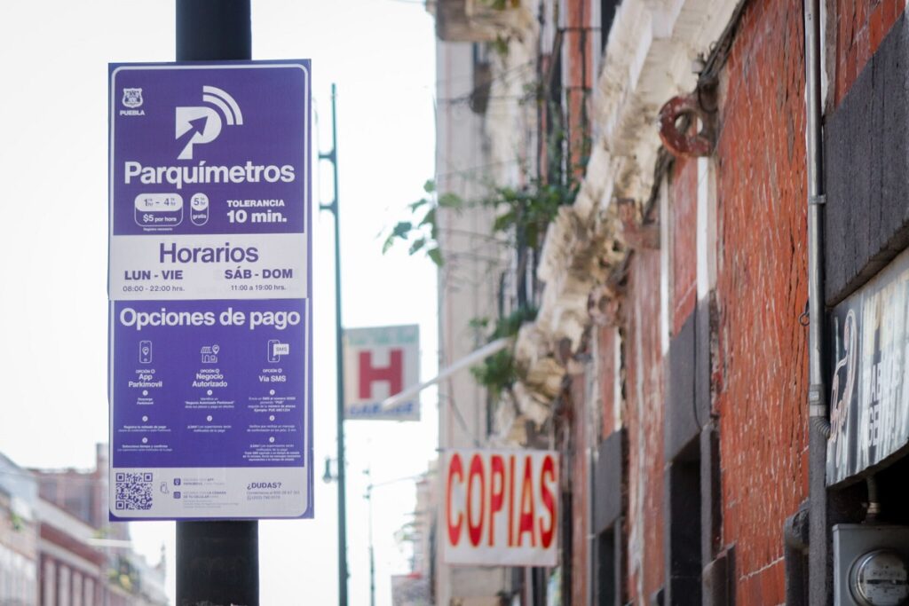 cobro de parquímetros de puebla