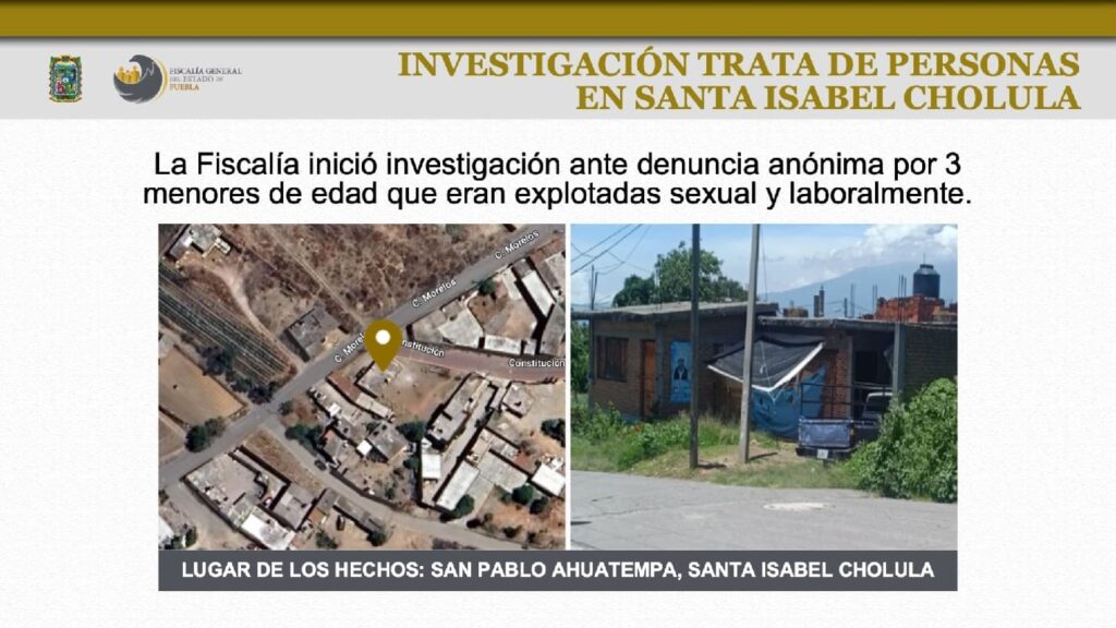 santa isabel cholula explotacion sexual infantil