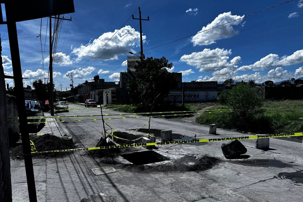 socavón en Moyotzingo