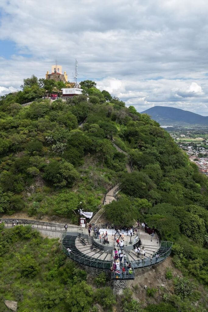 templo prehispanico cerro de san miguel atlixco Puebla 2