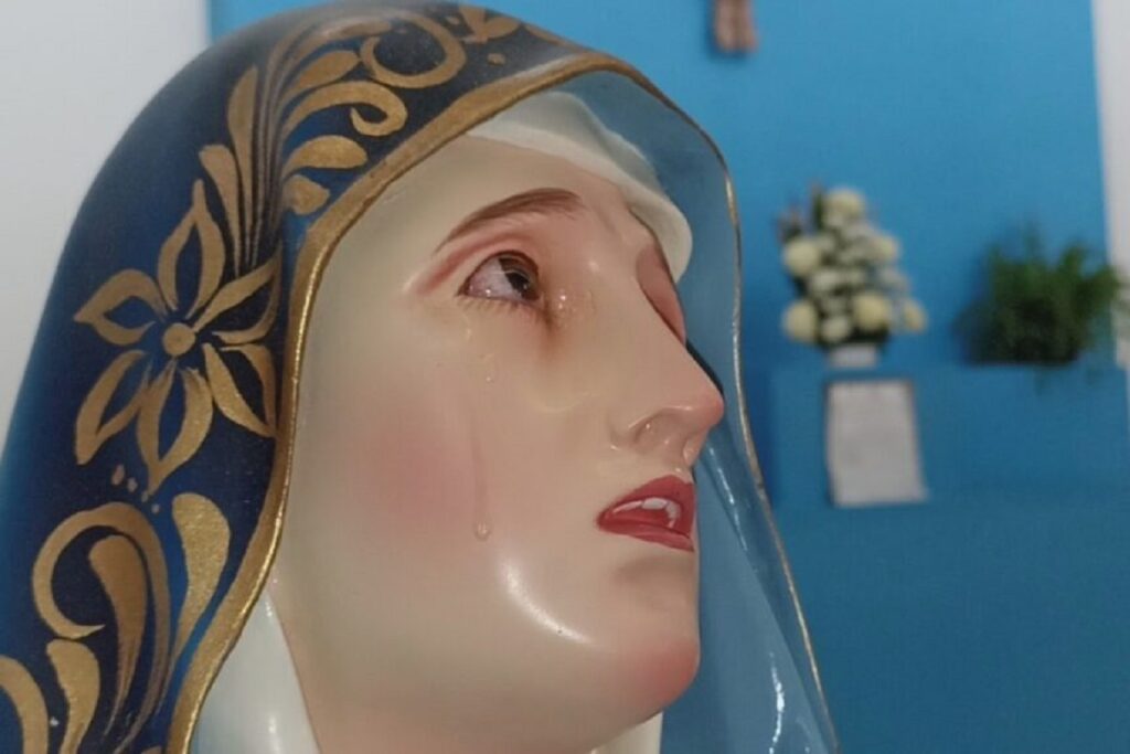 virgen de los dolores llora en colima