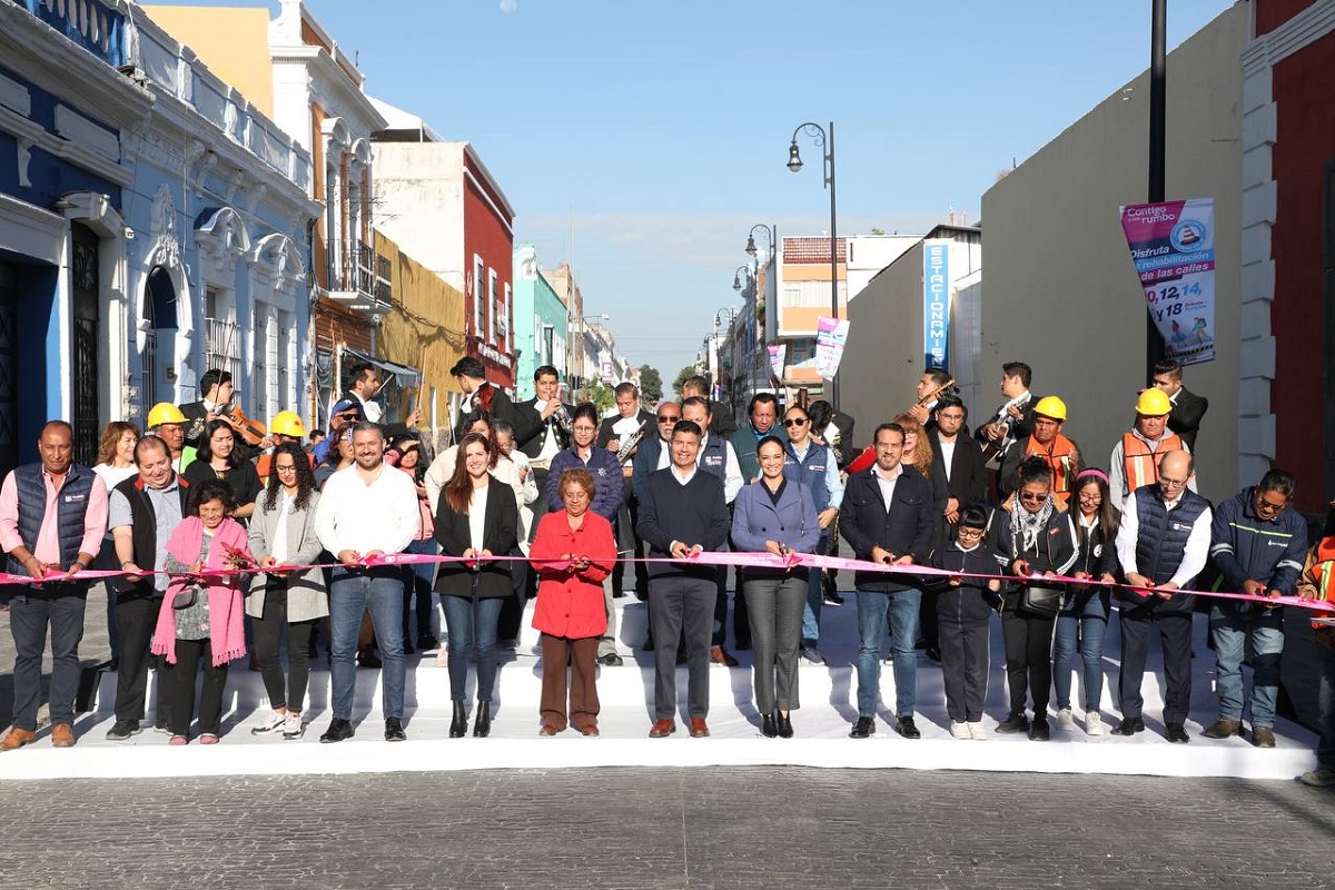 Ayuntamiento de Puebla entregó la rehabilitación de las calles de la zona norte del Centro Histórico 2 zona norte centro historico