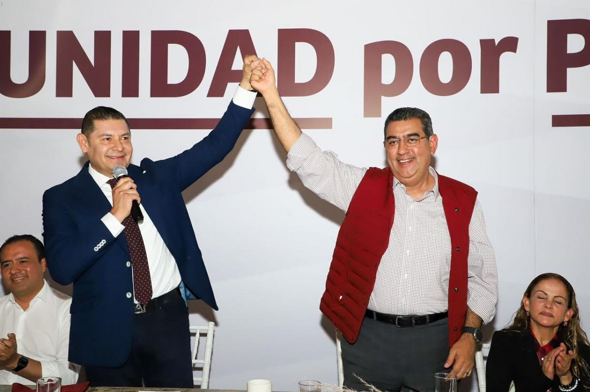 Se reúnen Sergio Salomón y Armenta; estructura de Morena respalda al candidato a gobernador 1 Alejandro Armenta Sergio Salomon