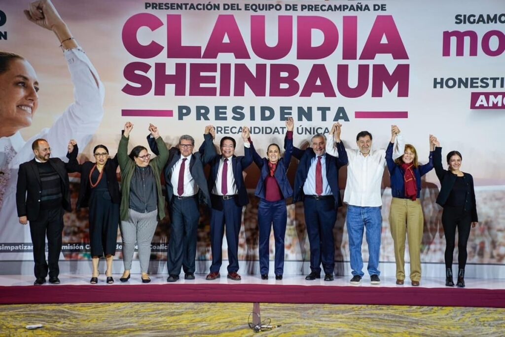 Claudia Sheinbaum presenta a su equipo de precampaña