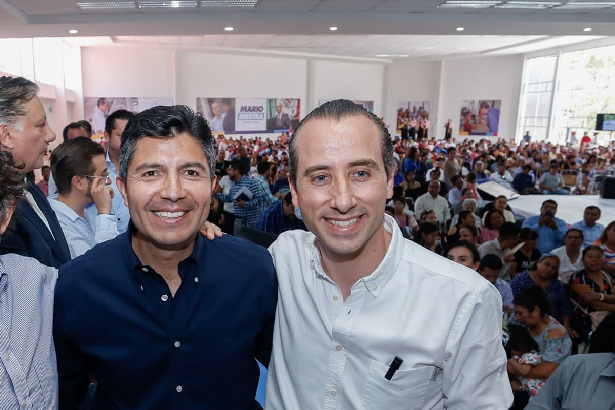 Eduardo Rivera y Mario Riestra dupla para la gubernatura y alcaldía de Puebla 2024
