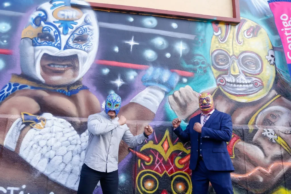 Inauguracion Mural Arte Lucha en la Arena Puebla 6