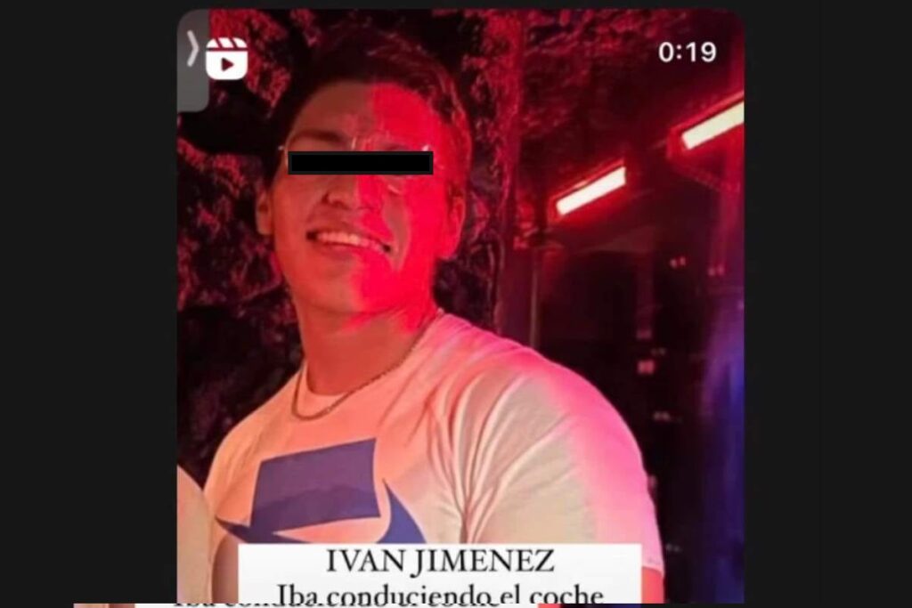 a Iván N. conductor del BMW que se incendió en la Vía Atlixcáyotl