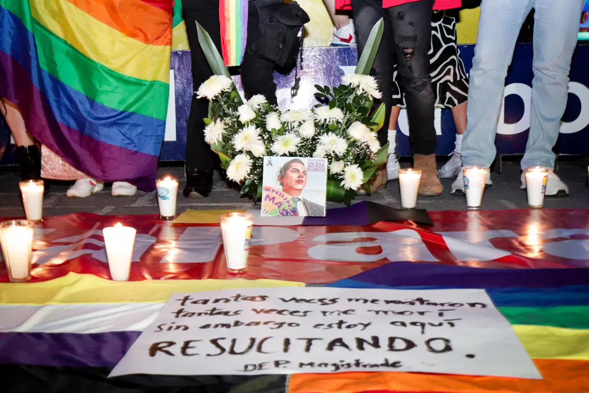 "Crimen pasional, mentira nacional": desde Puebla exigen justicia por Ociel Baena y Melani 1 Justicia para el magistrade Ociel Baena zocalo de Puebla 6