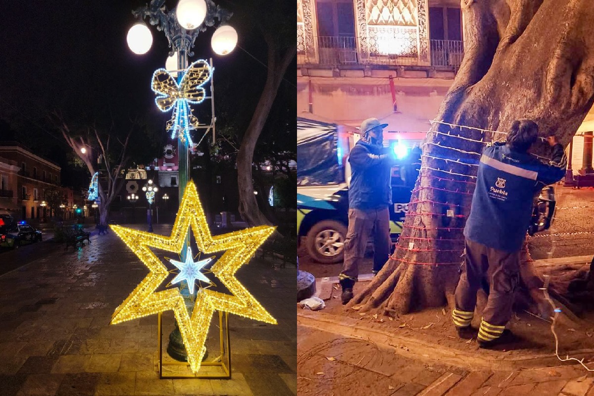 Inicia colocación de adornos navideños en la capital poblana 1 Más de cinco mil piezas en 2D y 3D formarán parte del corredor de 10.5 kilómetros de “Noches de Alegría y Navidad”.