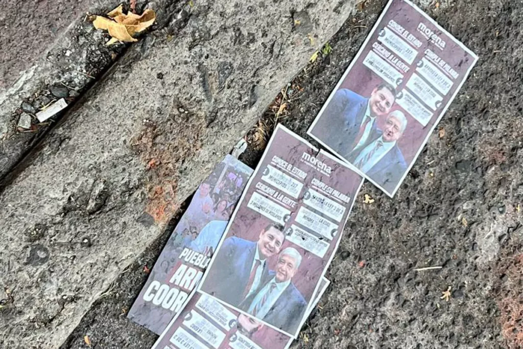 basura aspirantes de Morena al gobierno de Puebla