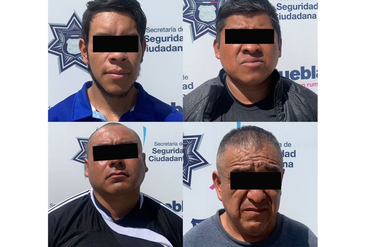 Cuatro integrantes de "Los Chicanos" fueron detenidos por la policía municipal de Puebla 2 SSC detiene a cuatro de Los Chicanos