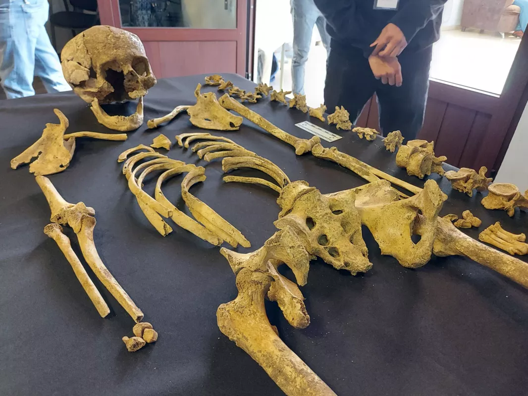 Estos son los esqueletos y restos arqueológicos hallados en la 16 de Septiembre de Cholula 13 Vestigios encontrados en San Andres Cholula 6