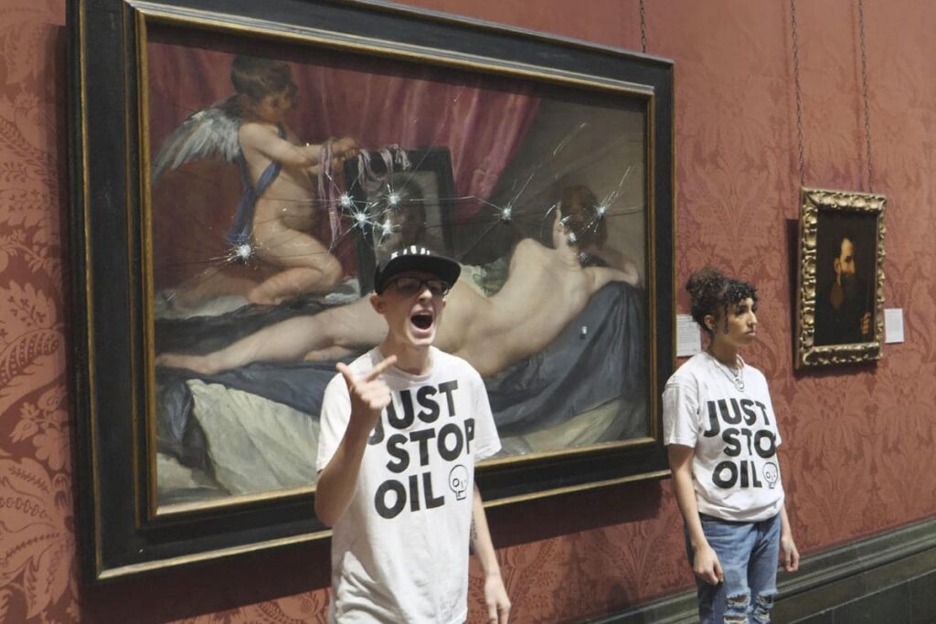 Activistas contra el cambio climático