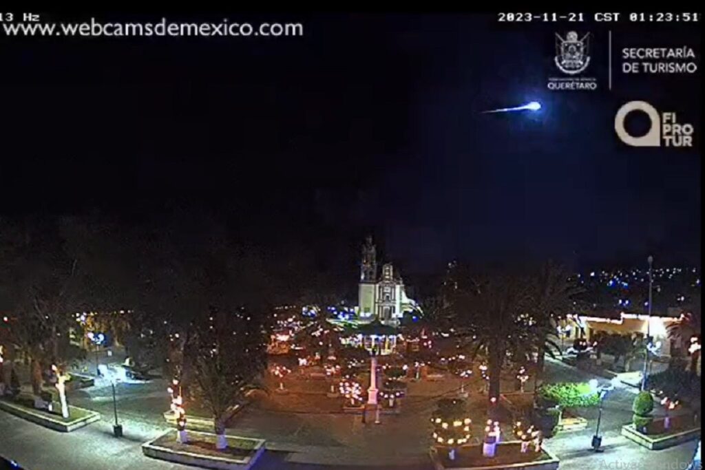 así se vio el paso del bólido por méxico