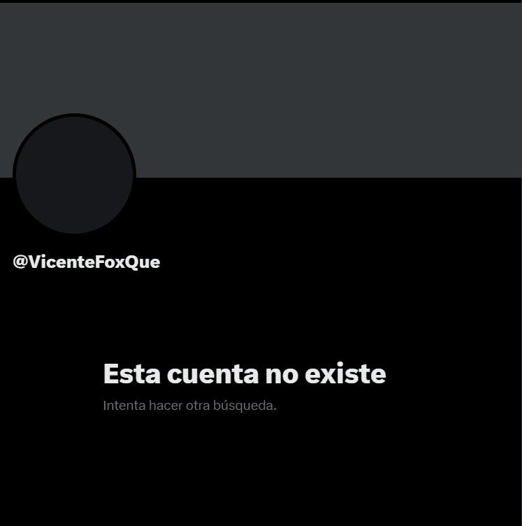 cuenta suspendida vicente