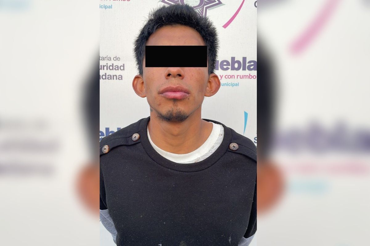 Policía Municipal de Puebla detiene a “El Pajarito”, multiasaltante de tiendas Oxxo 1 Puebla
