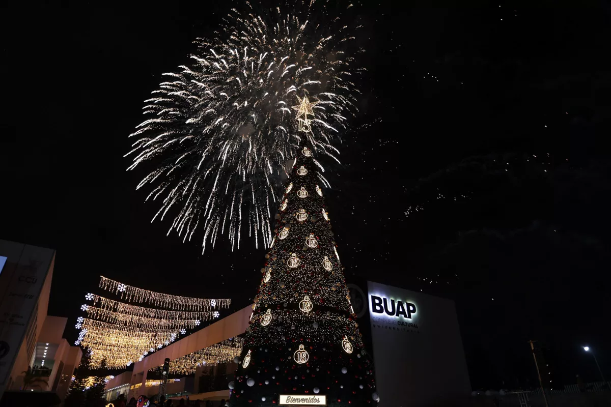 encendido Arbol Navideno BUAP Lilia Cedillo 8