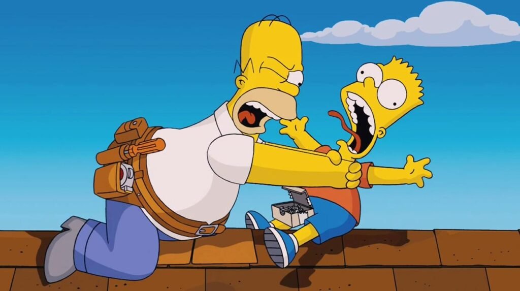 los simpson homero estrangula a bart
