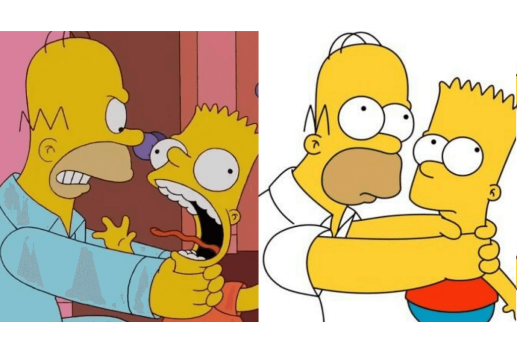 los simpson homero estrangula a bart