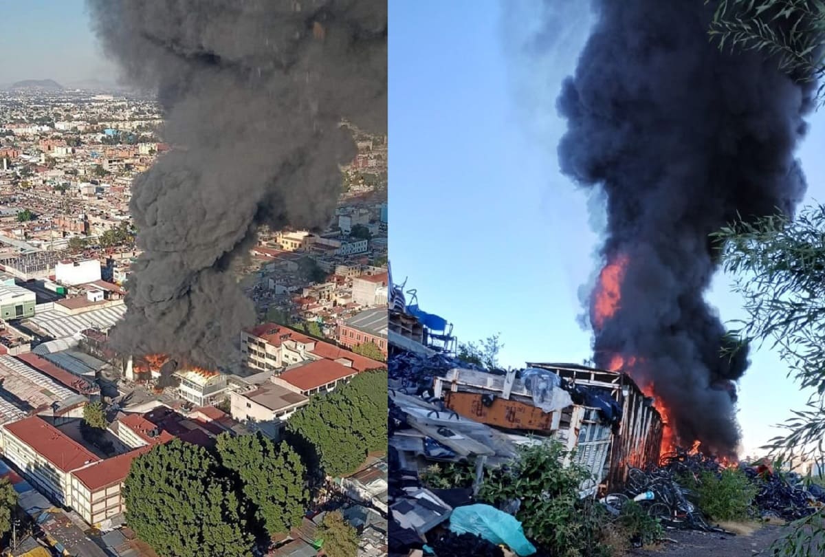 Alerta de incendios en CDMX: primero depósito vehicular en Tlahuac, luego Plaza Oasis 1 incendios cdmx tlahuac plaza oasis